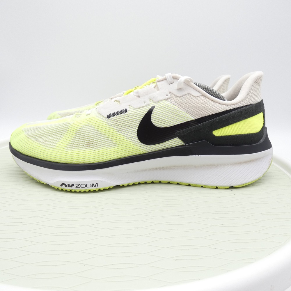 Nike Air Zoom Structure 25 Mens Running Shoes Size 12 Volt White DJ7883-100